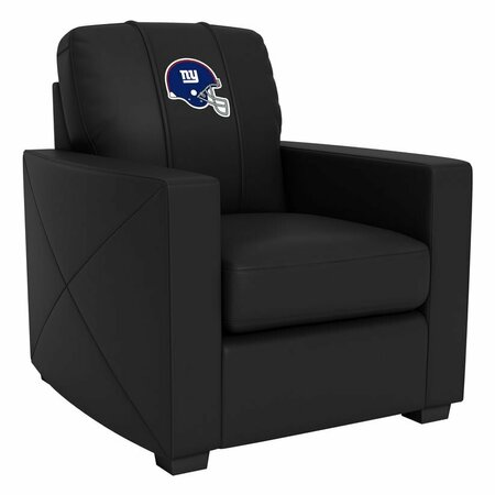 DREAMSEAT Silver Club Chair with New York Giants Helmet Logo XZ7759002CHCDBK-PSNFL21012
